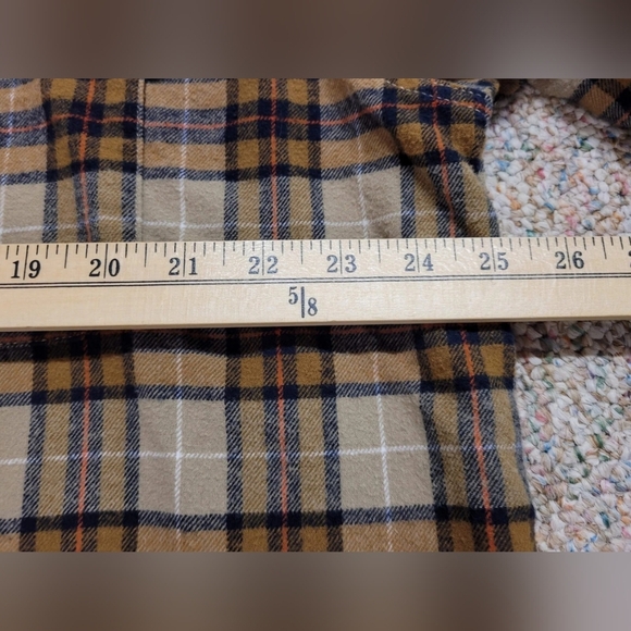 Plaid Men's Shirt in Brown and Tan - Picture 10 of 12